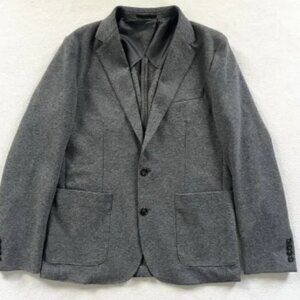 NWT J Crew Men Heather Gray Slim Fit Knit Suit Jacket Wool Cotton Blazer AX264 M